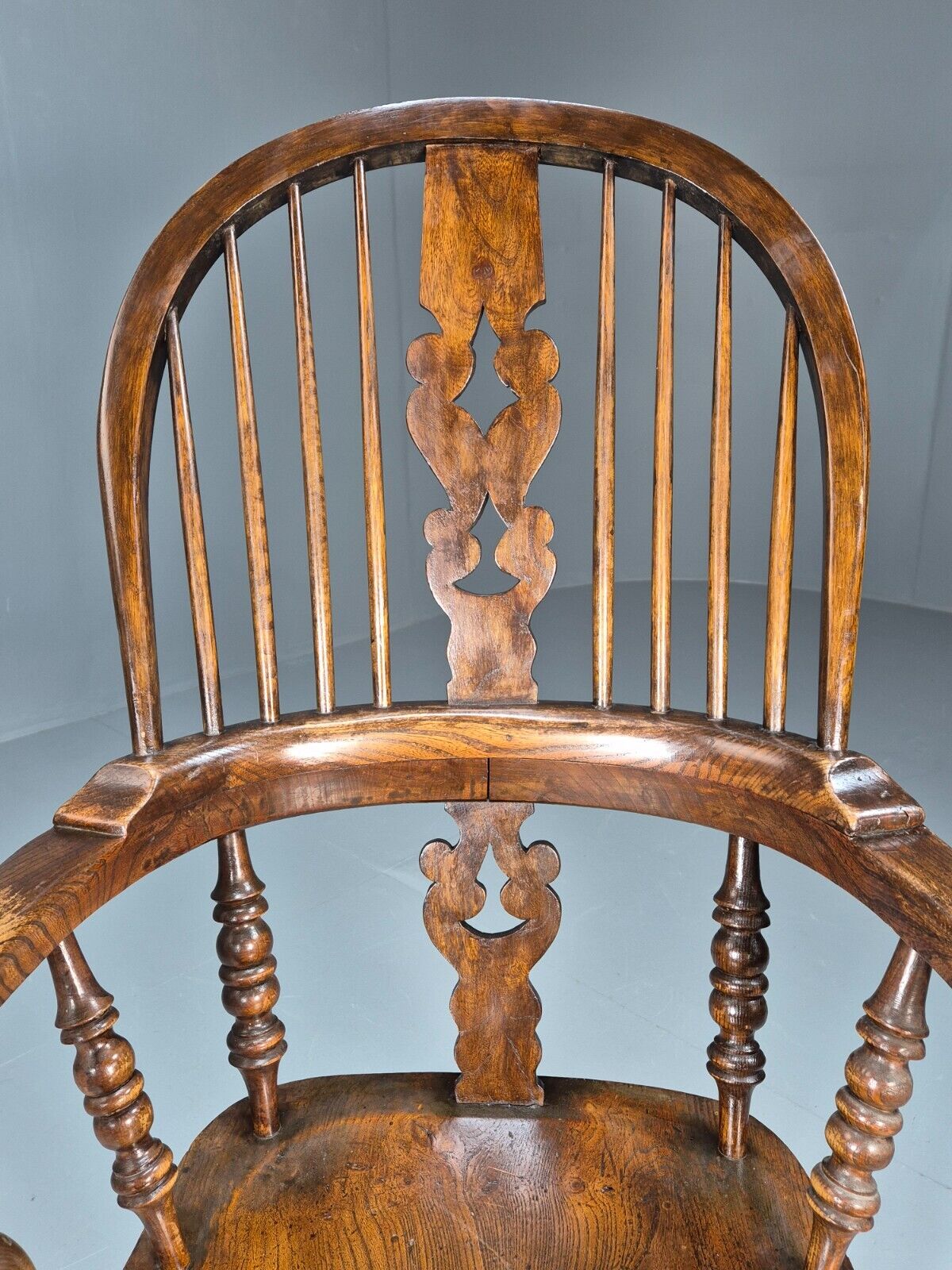 Vintage Windsor Armchair Oak 19th Century Antique EB9034 VDIN - UKDK FURNITURE