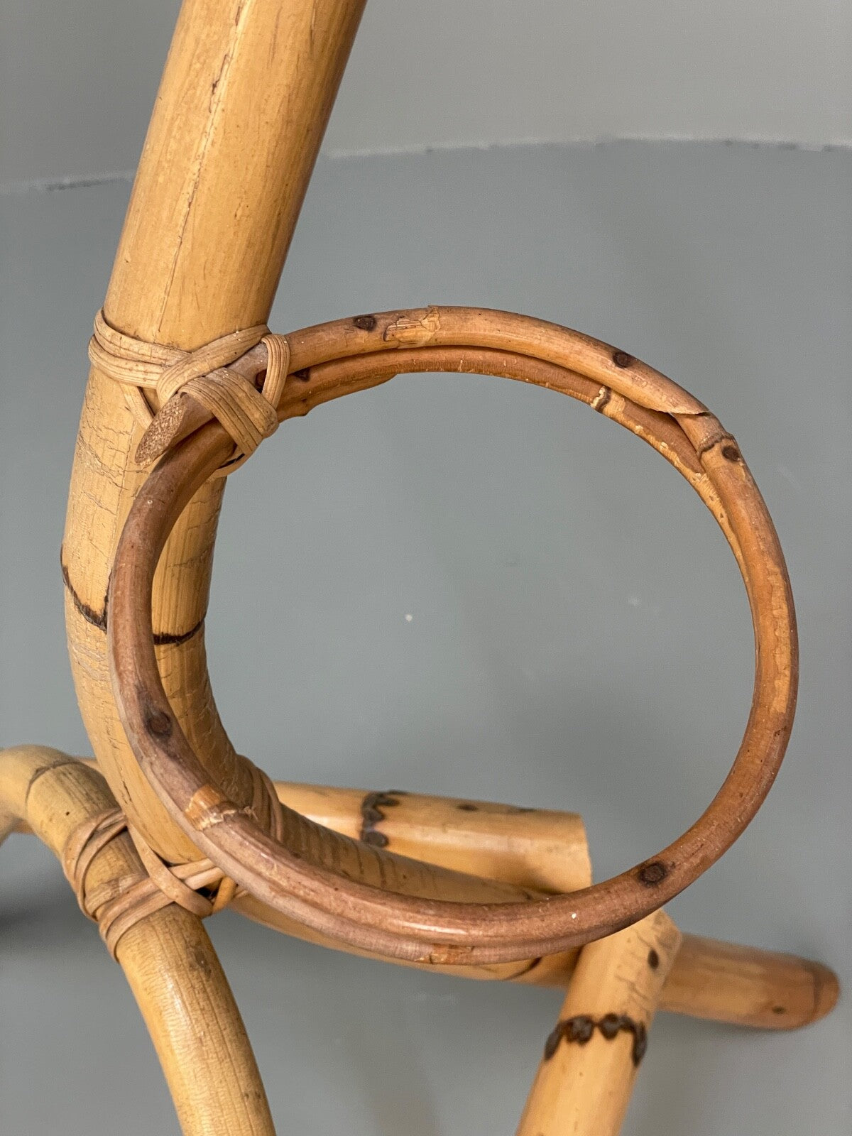 Vintage Bamboo Plant Stand Retro Design EB9764 MWOO - UKDK FURNITURE