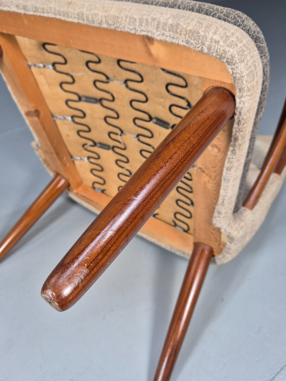 Vintage Danish Teak Armchair 1960s Mid Century Design Retro EB9240 MNOR - UKDK FURNITURE