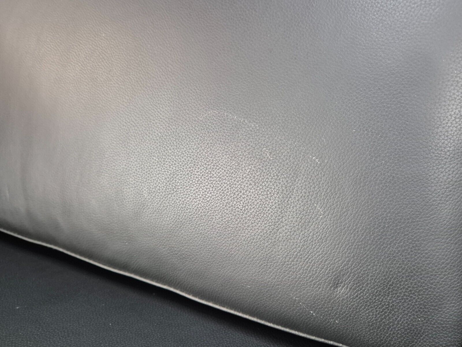 Vintage Danish 3 Seat Sofa Black Leather MId Century Retro 1980s EB8625 M3SS - UKDK FURNITURE