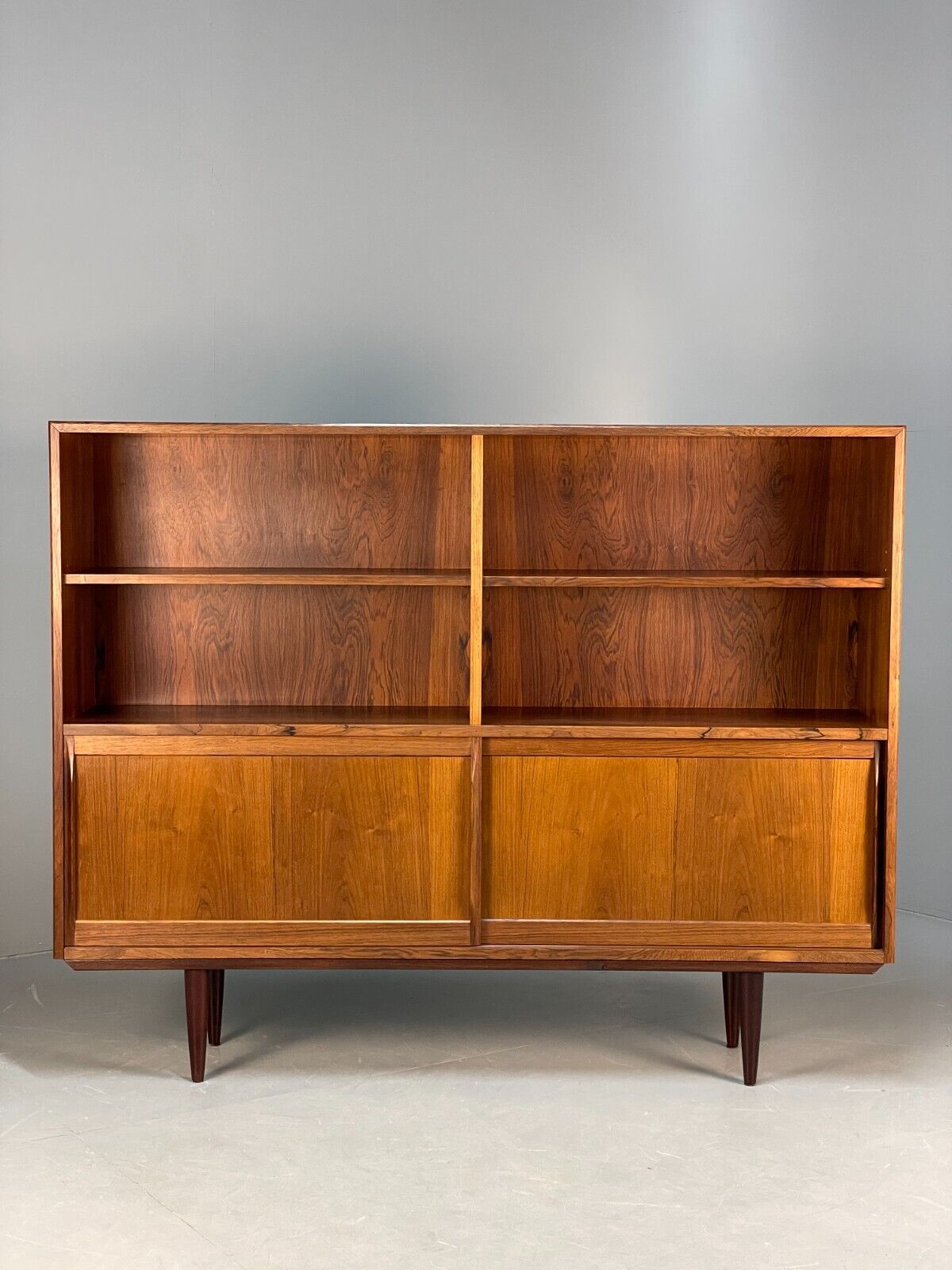 Midcentury Danish Tall Sideboard Storage Cabinet Vintage 1960s EB8674 MWOO - UKDK FURNITURE