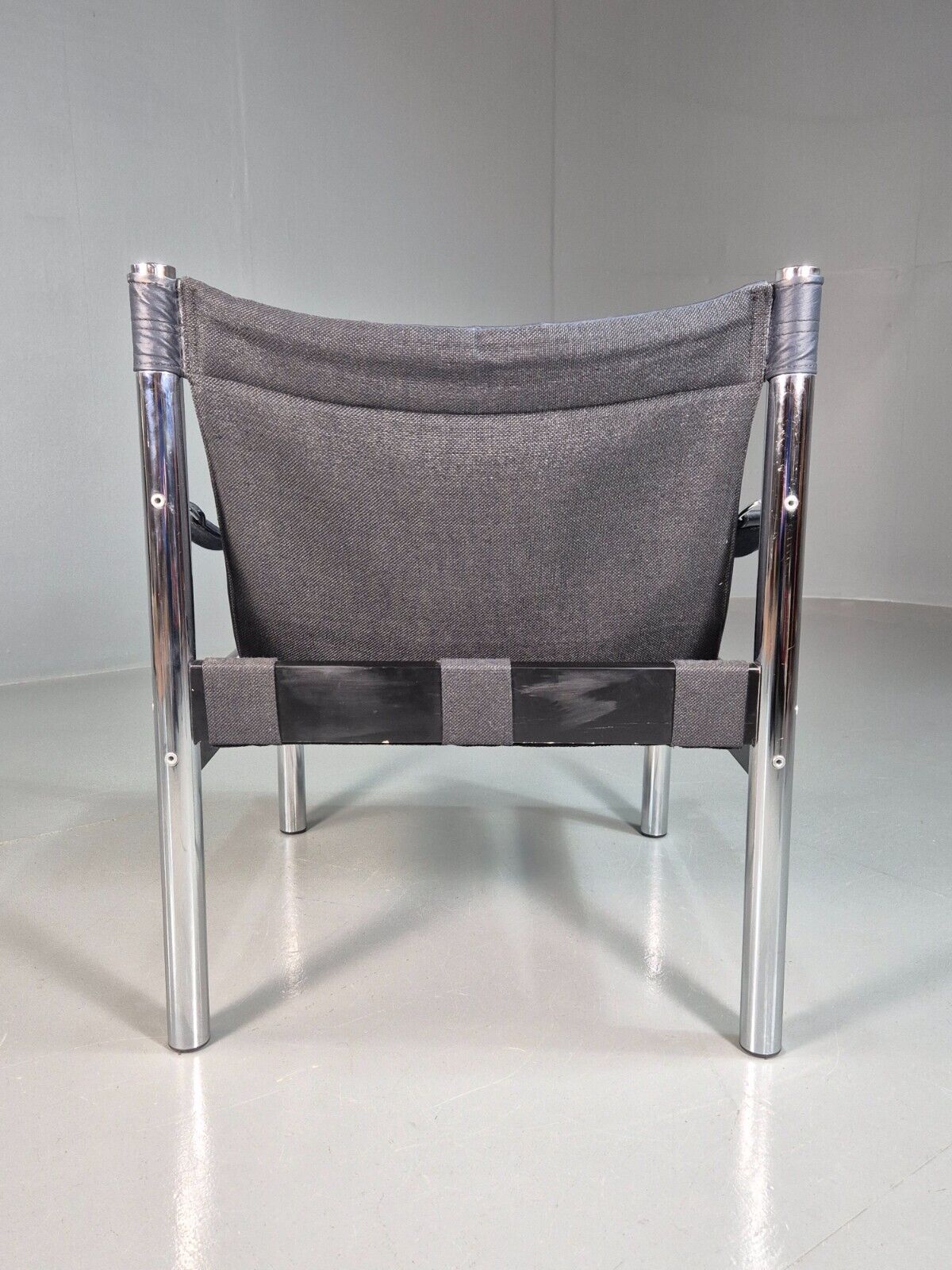 Vintage Danish Leather Safari Chair Borge Johansen 1970s EB7758 MNOR - UKDK FURNITURE