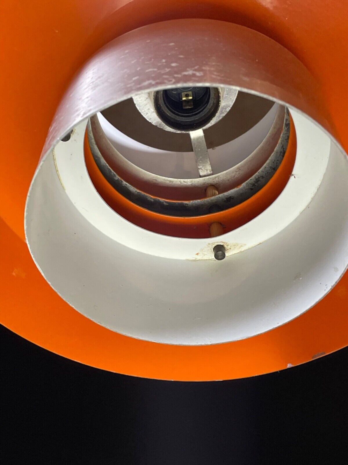 Mid Century Trava Brushed Aluminium, Orange Light, Plastic Detail EB5082 LCLS - UKDK FURNITURE