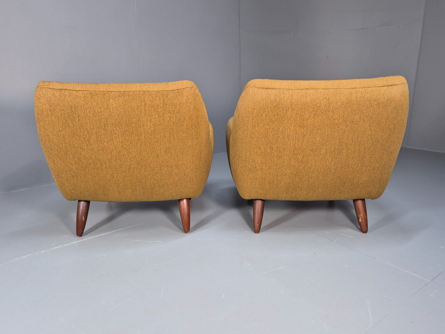 2 Vintage Danish 1960s Lounge Chairs Thams Reupholstery 1960s MCM EB9561 MNOR - UKDK FURNITURE