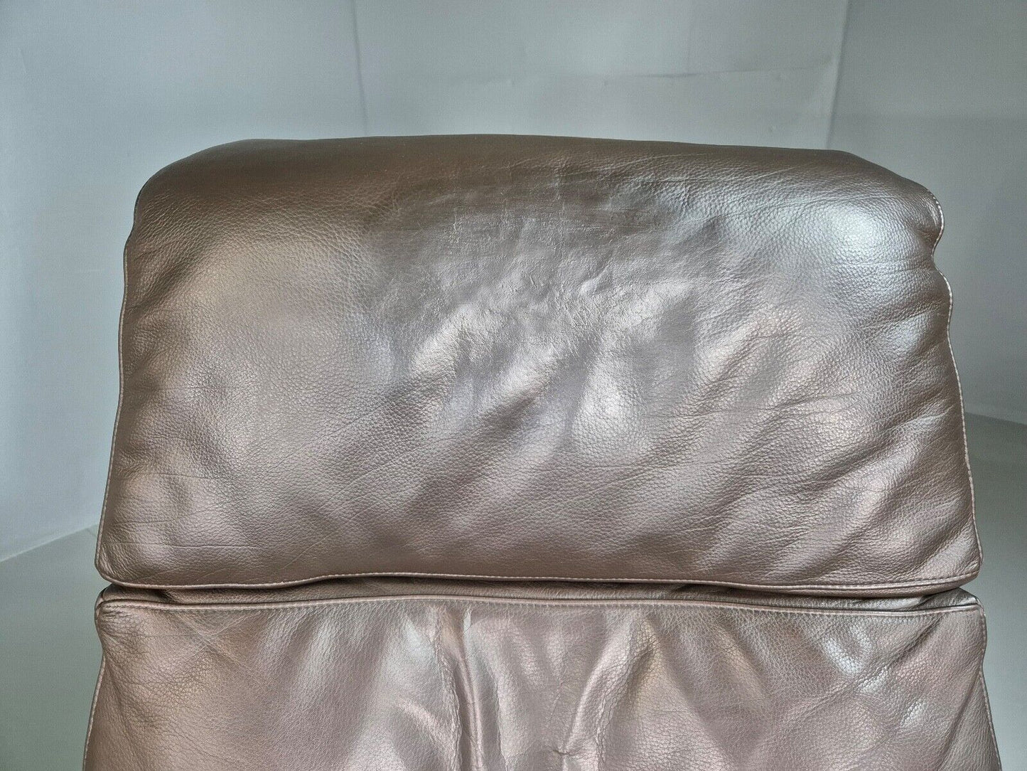 Vintage Danish Swivel Lounge Chair Footstool Brown Leather Retro EB7507 MSWI - UKDK FURNITURE