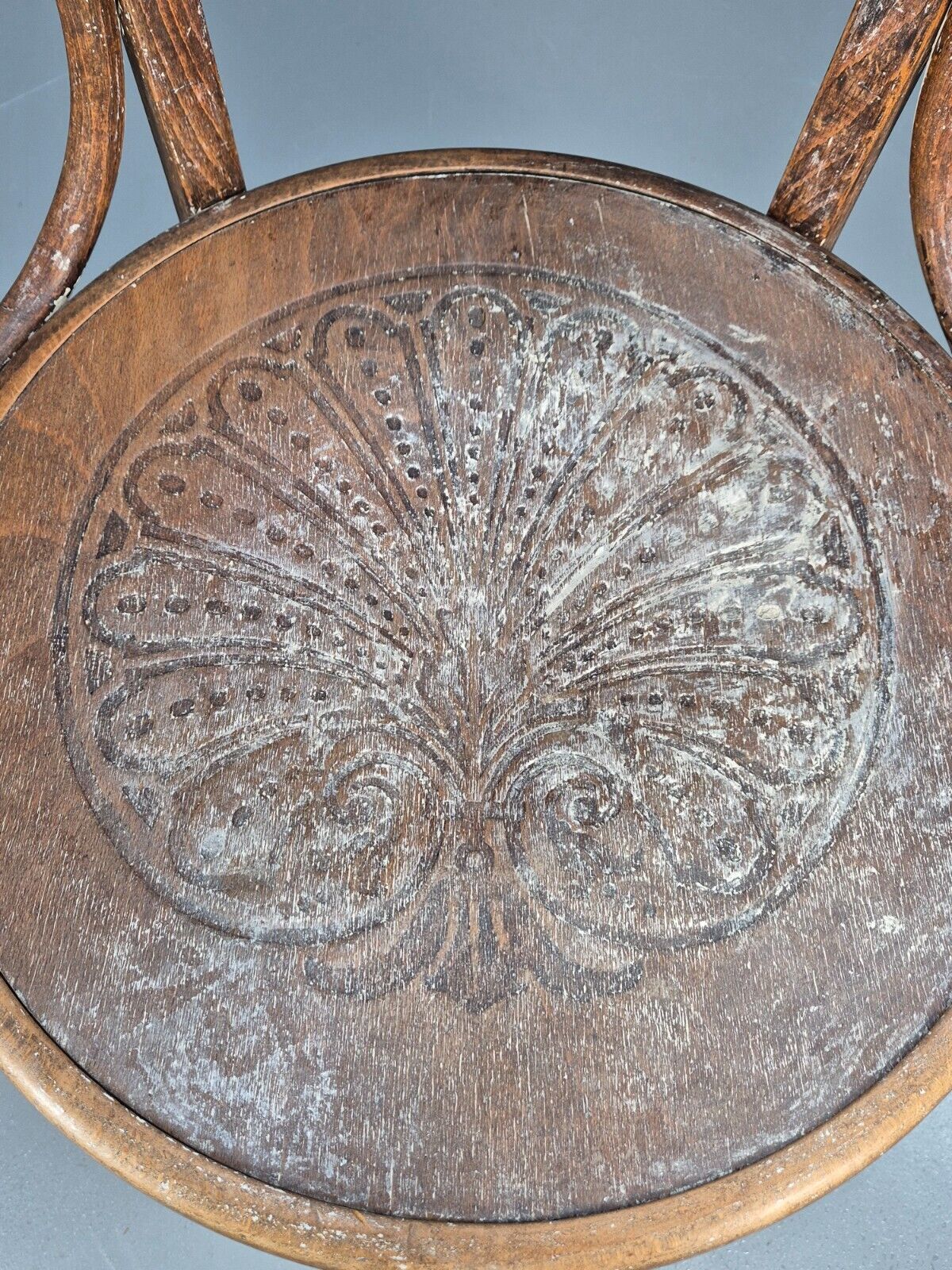 Vintage Bentwood Elbow Chair Bistro Thonet Style 1930s Antique EB8879 VDIN - UKDK FURNITURE