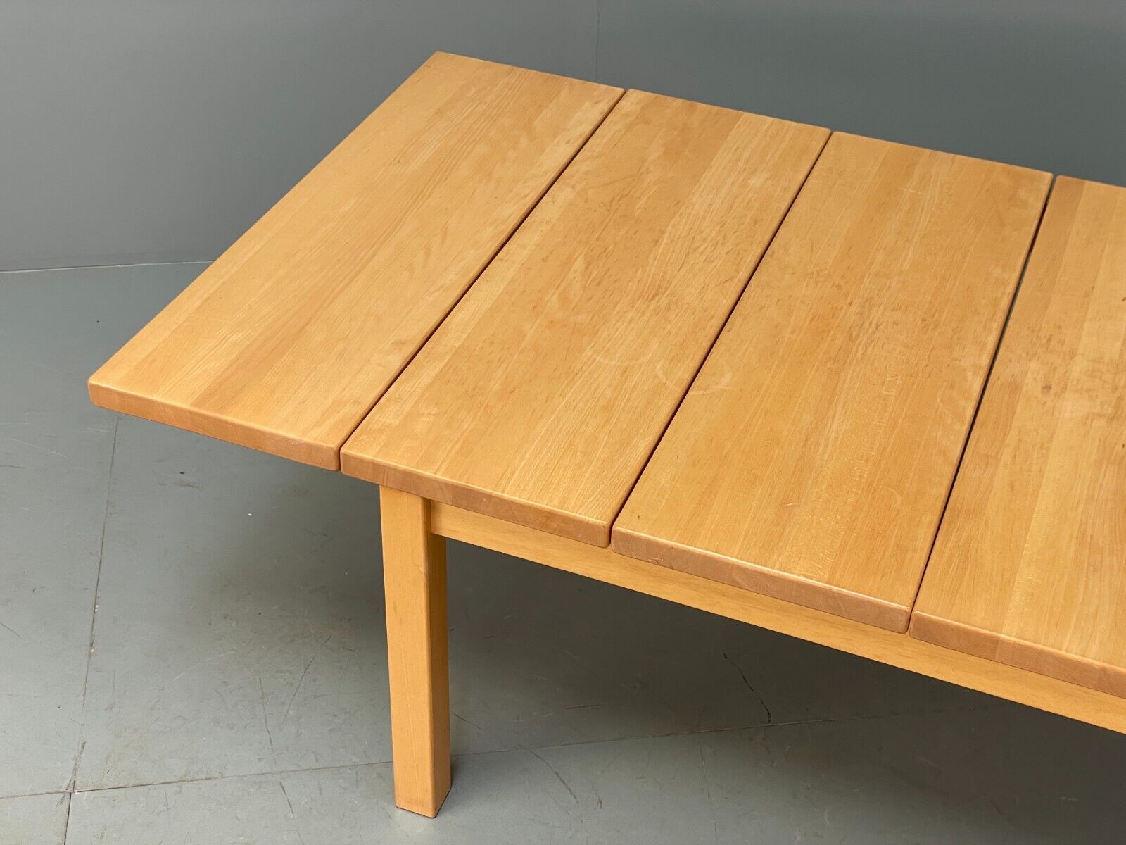 Vintage Danish Coffee Table By Rubby Solid Beech Extension EB8825 MWOO - UKDK FURNITURE