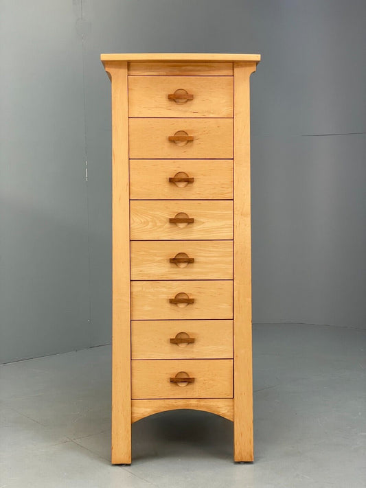 Modern Solid Tallboy Chest Of Drawers Berkeley By Copeland EB9122 MWOO - UKDK FURNITURE