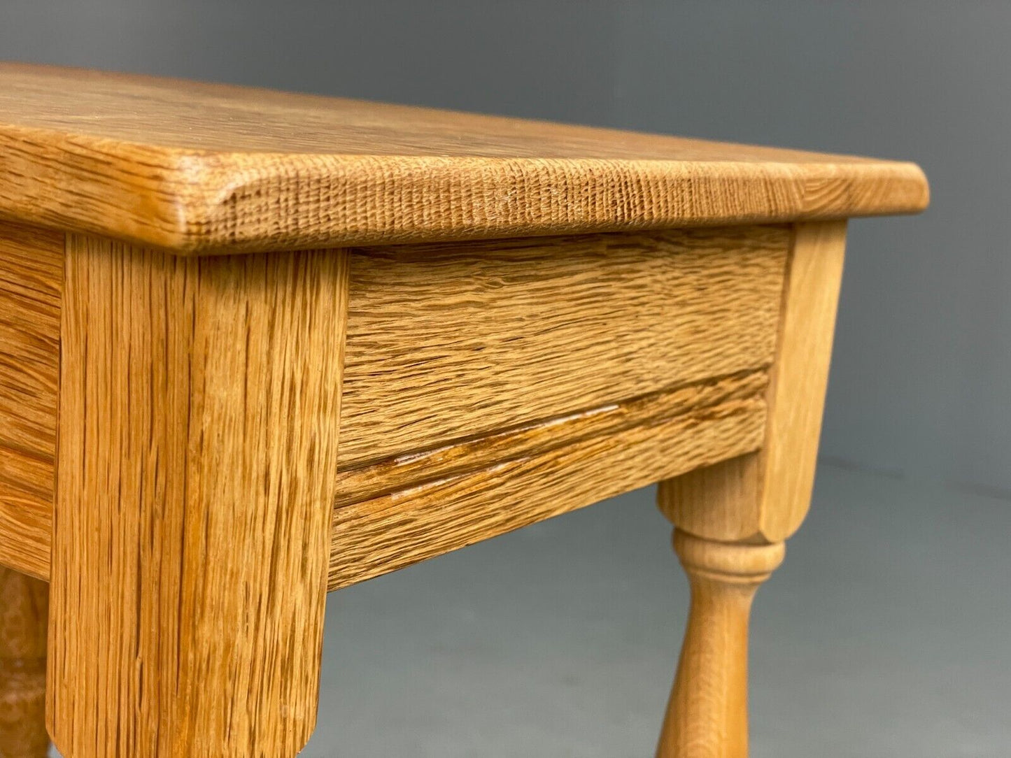 Vintage Danish Oak Bedside Table With Drawer Traditional Style EB9365 MWOO - UKDK FURNITURE