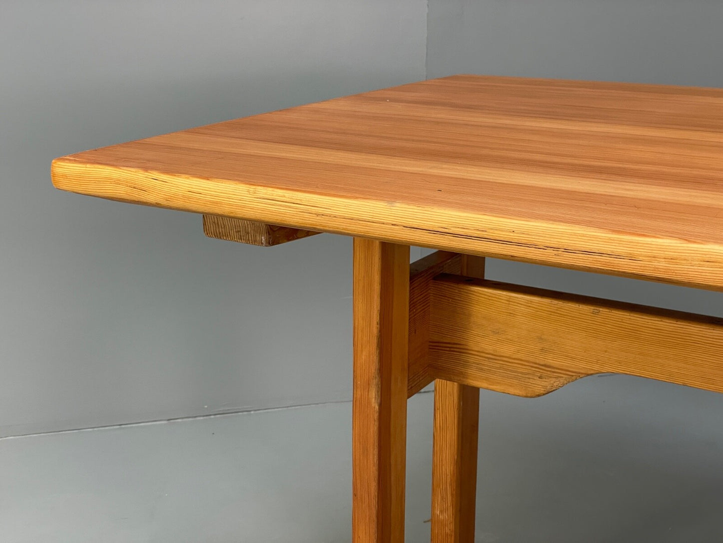 Vintage Danish Pine Dining Table Extending Mogensen Shaker Style EB9434 MWOO - UKDK FURNITURE