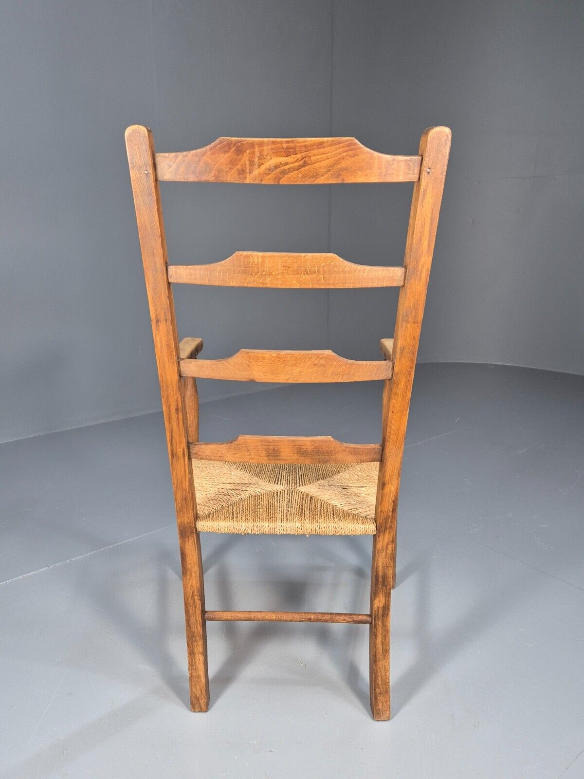 Vintage Danish Ladder Back Chair With Seagrass Seat EB8870 VBER - UKDK FURNITURE