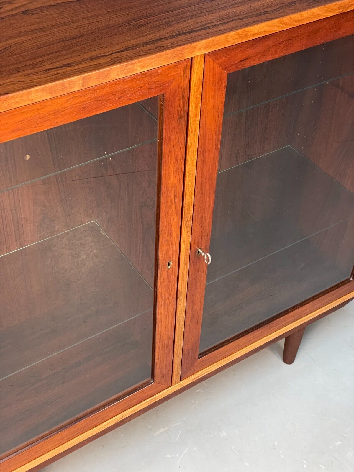 Vintage Danish Glazed Shelving Unit Bookcase Retro Mid Century EB9107 MWOO - UKDK FURNITURE