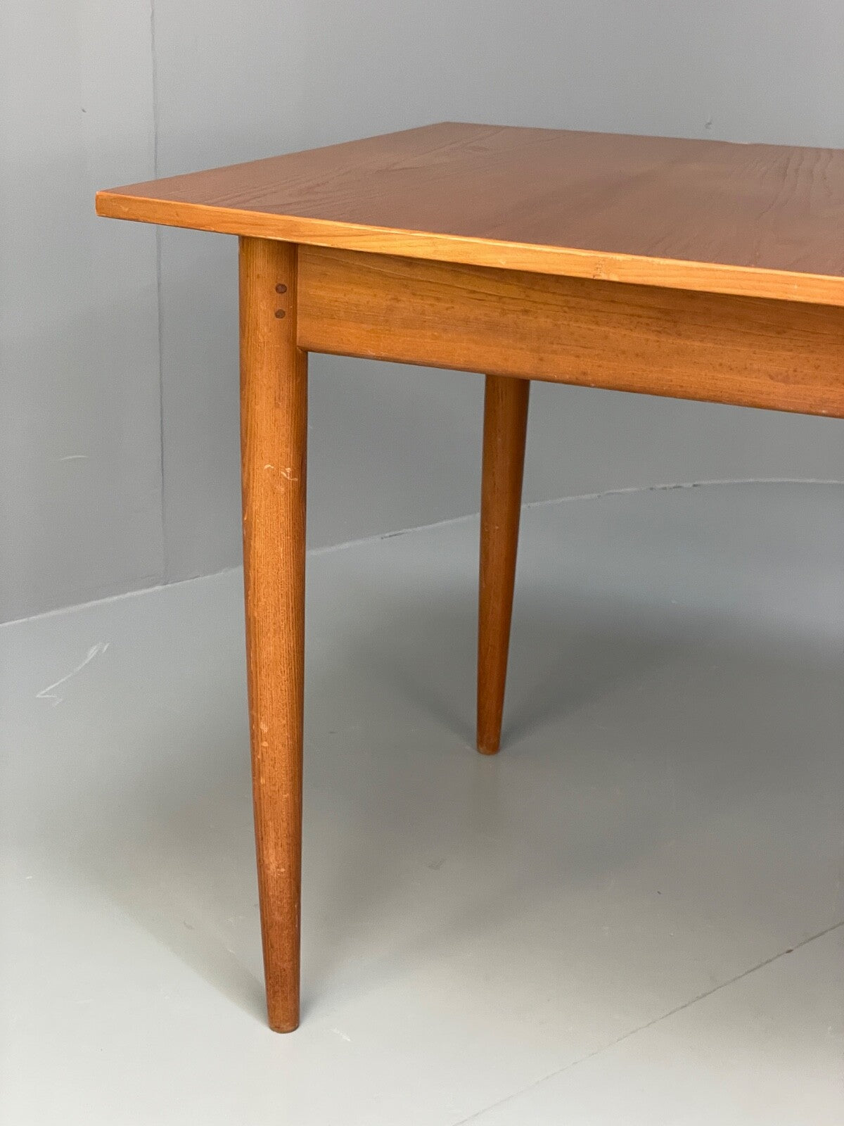 1960s Teak Dining Table Extending Rectangular Vintage By Scandart EB9810 MWOO - UKDK FURNITURE