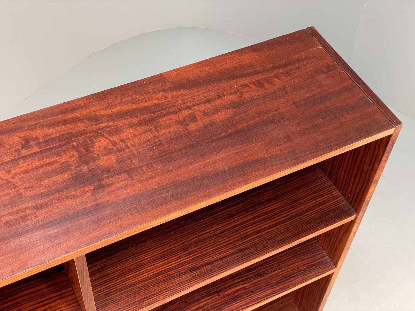 Vintage Danish Shelving Unit Retro Adjustable Storage Darkwood EB9103 MWOO - UKDK FURNITURE