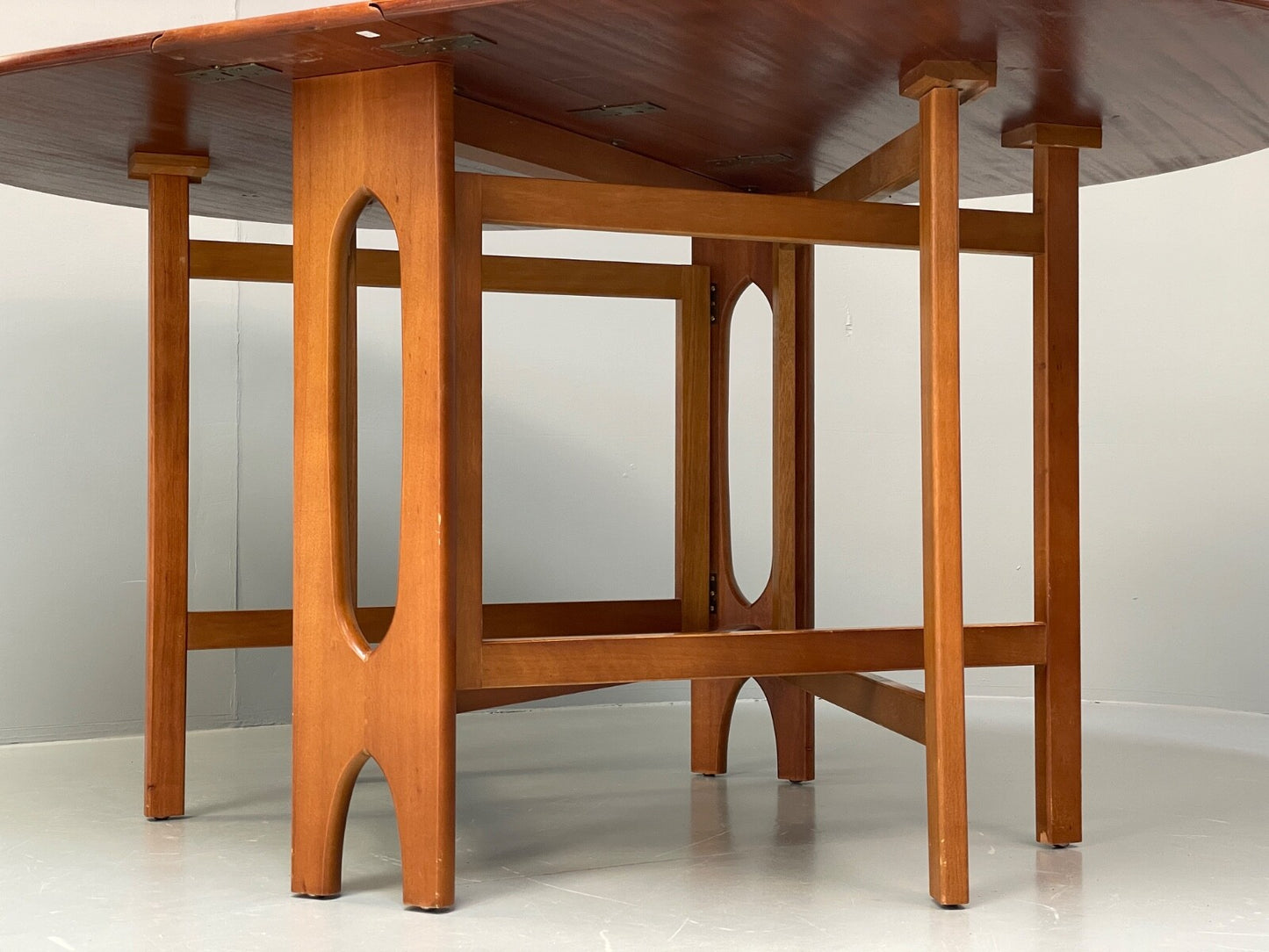 Vintage Teak Drop Leaf Dining Table By Jentique EB9766 MWOO - UKDK FURNITURE