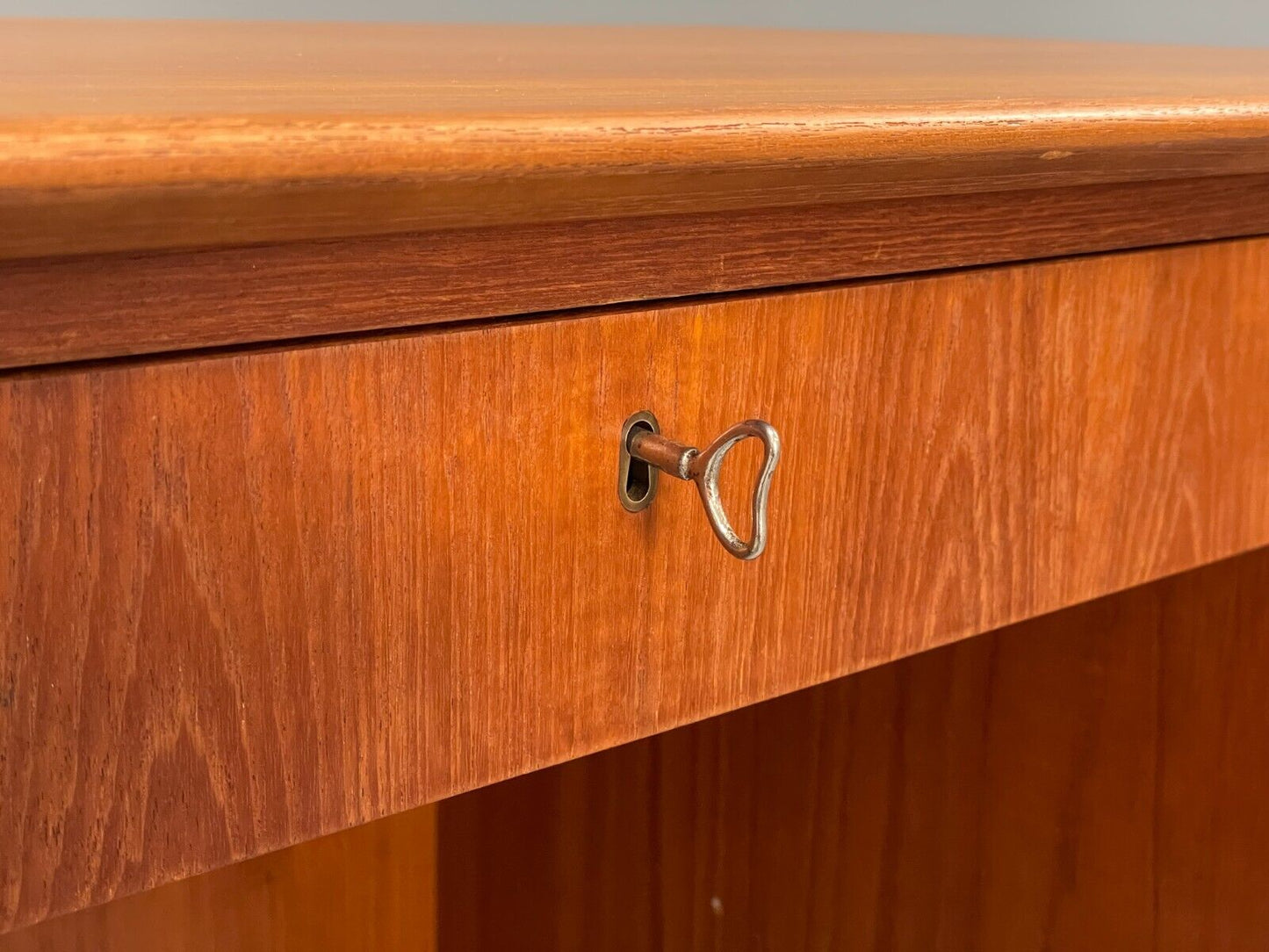 Vintage Danish Teak Desk With Drawers Shelving Mid Century Style EB9125 MWOO - UKDK FURNITURE