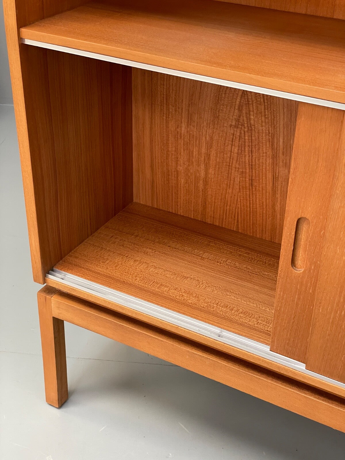 Vintage Cherry Wall Unit Bookcase By Minty Mid Century 1960s EB9722 MWOO - UKDK FURNITURE