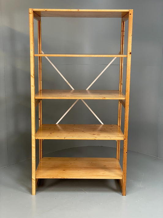 Lundia Pine Open Shelving System Vintage Adjustable Retro Scandi Modular EB117861