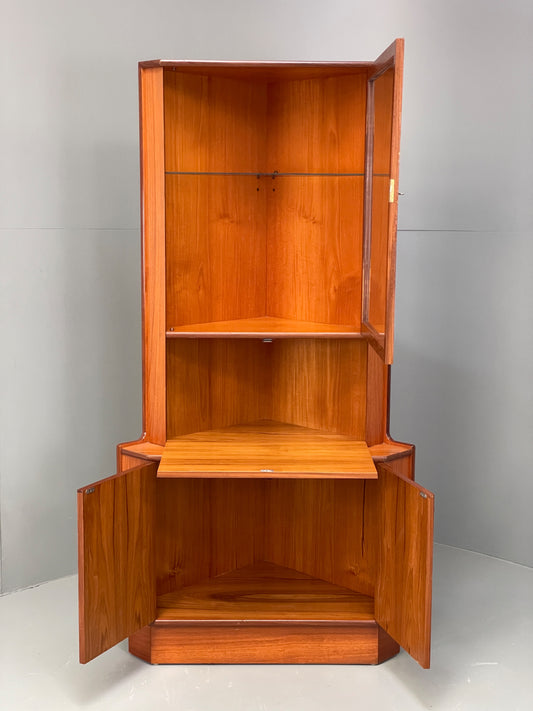 Vintage Teak Corner Cabinet 1960s Turnidge Of London Mid Century EB12888