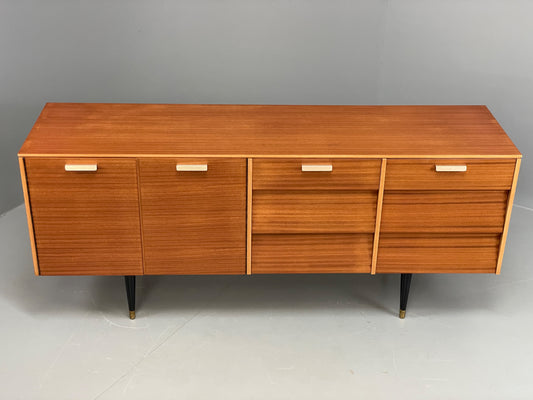 Vintage 1960s Teak Sideboard By Avalon Retro Mid Century Drawers Shelves EB12223
