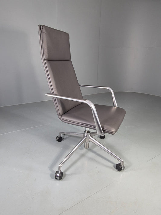 Modern Design Brunner Finasoft Conference Chair Grey Leather EB12997
