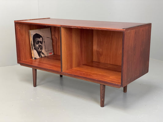 Vintage Bookcase Record Storage Danish Mid Century 1970s Sideboard EB12957