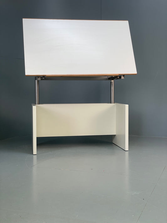 Vintage Hülsta Drawing Desk Architect Height Adjustable Tilting Retro EB12282