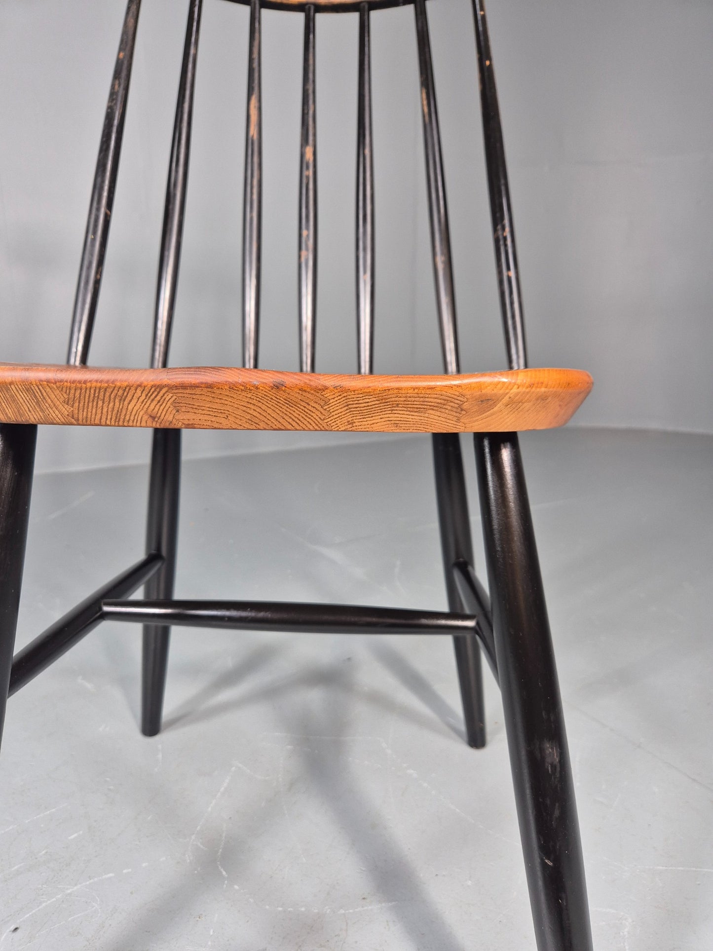 Vintage Ilmari Tapiovaara Fanett Chair Beech and Teak Retro MCM 1950s EB11602
