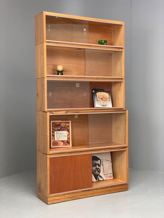 Vintage Simplex Cabinet Bookcase Stacking Modular Retro Mid Century EB13147