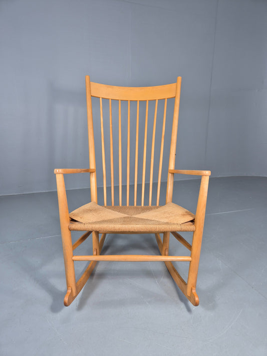 Vintage Wegner Rocking Chair J16 Model for Fredericia c1944 MCM Retro EB12231