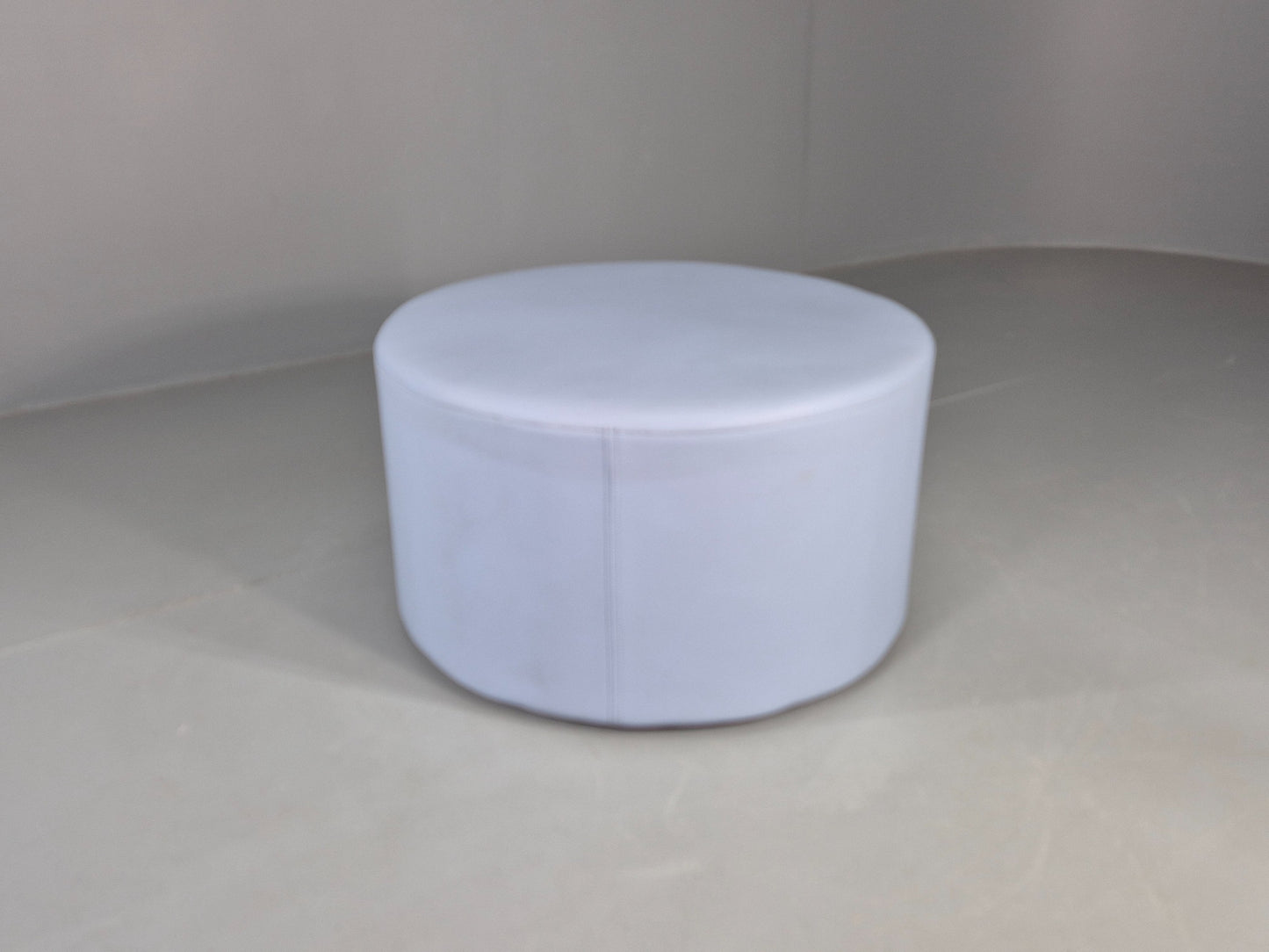 Cube Spaces Round Oversize Ottoman Footstool Leather EB12250