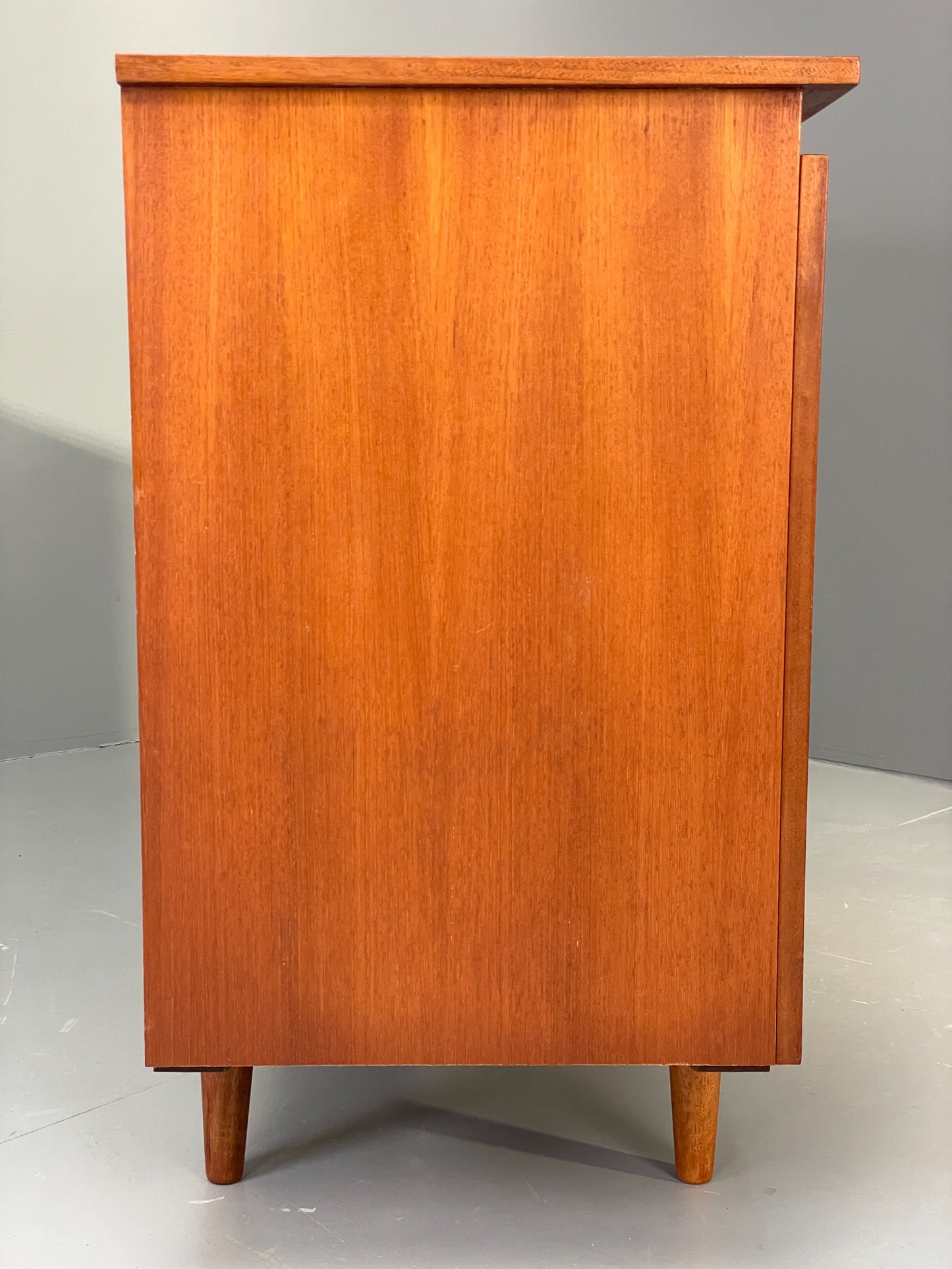 Vintage Teak Sideboard 1970s Retro Midcentury Shelving Chunky Handles EB12879