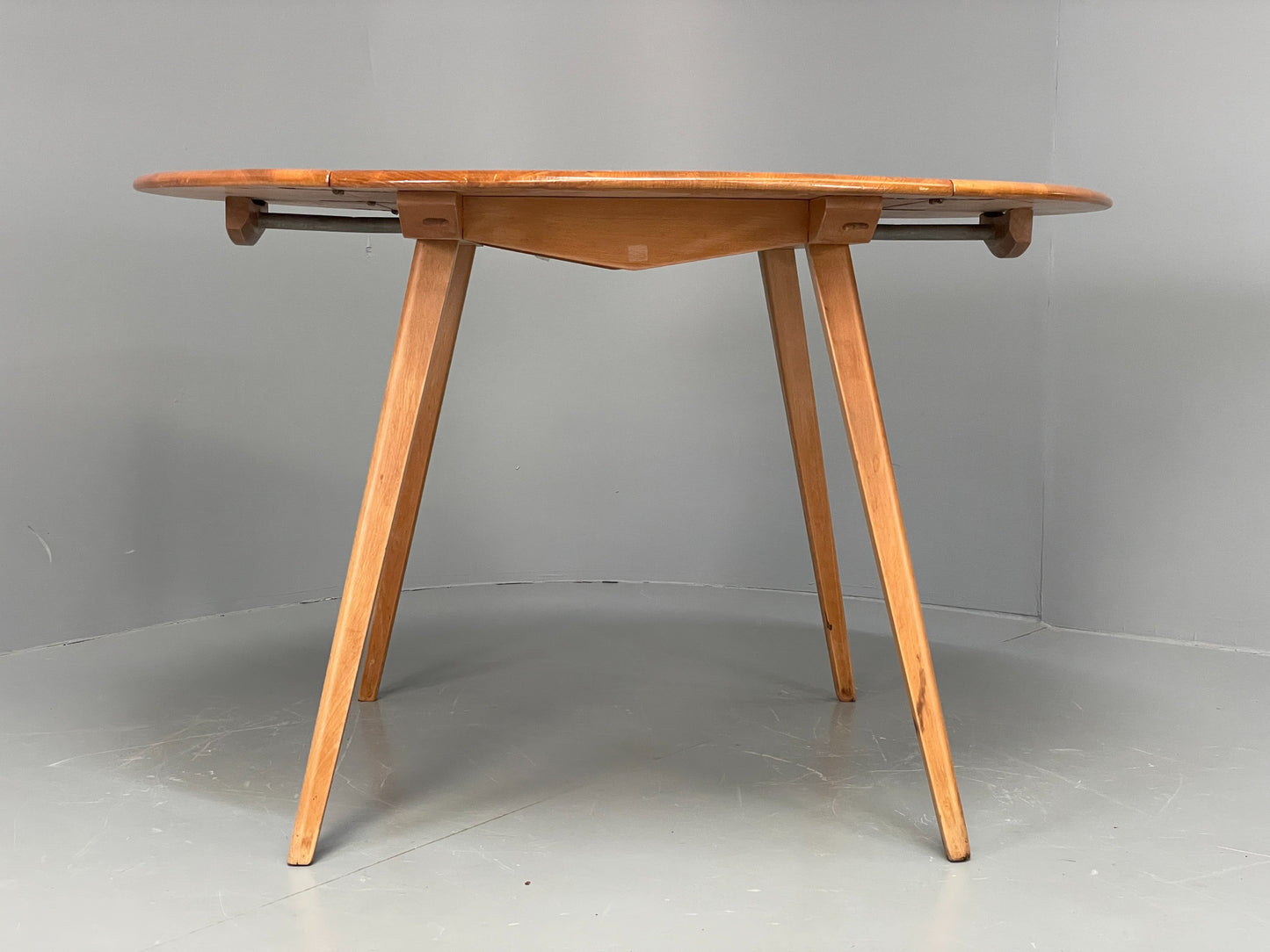 Vintage Ercol Elm Table Blonde Drop Leaf 1960s Mid Century EB12195