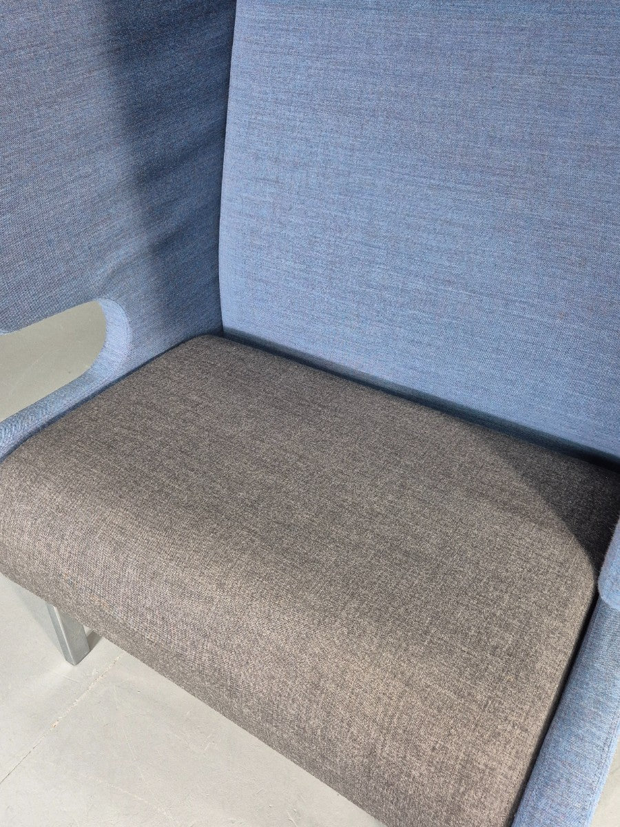 Vintage Materia Point Pod Sofa Swedish Blue and Grey Modern Design EB12869