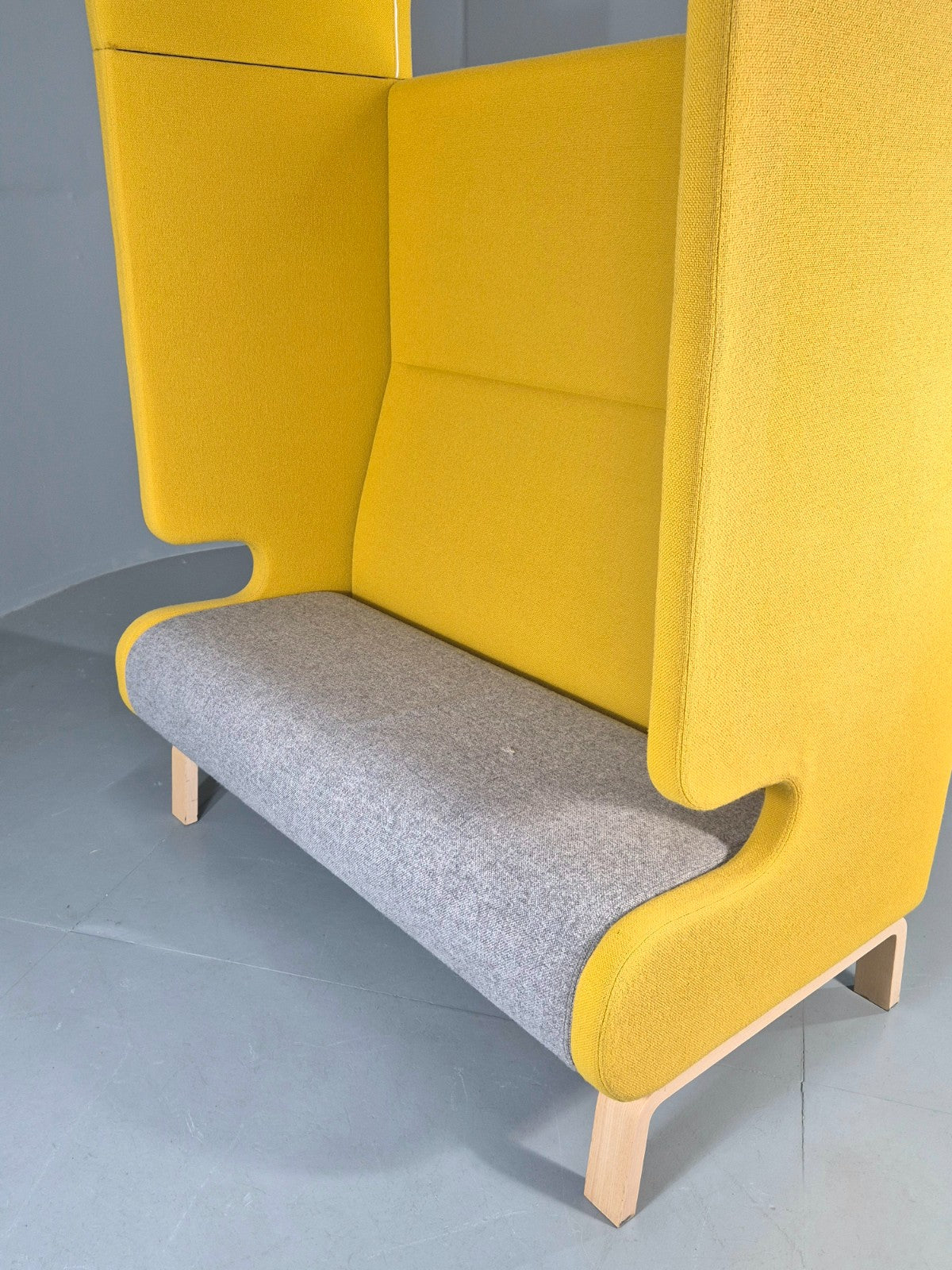 Vintage Materia Point Pod Sofa Swedish Yellow Bentwood Modern Design EB12868