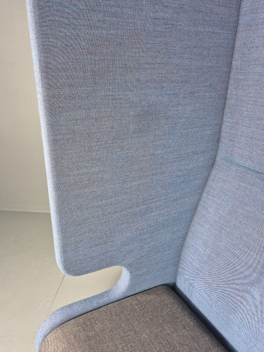 Vintage Materia Point Chair Swedish Blue and Grey Modern Design EB12870
