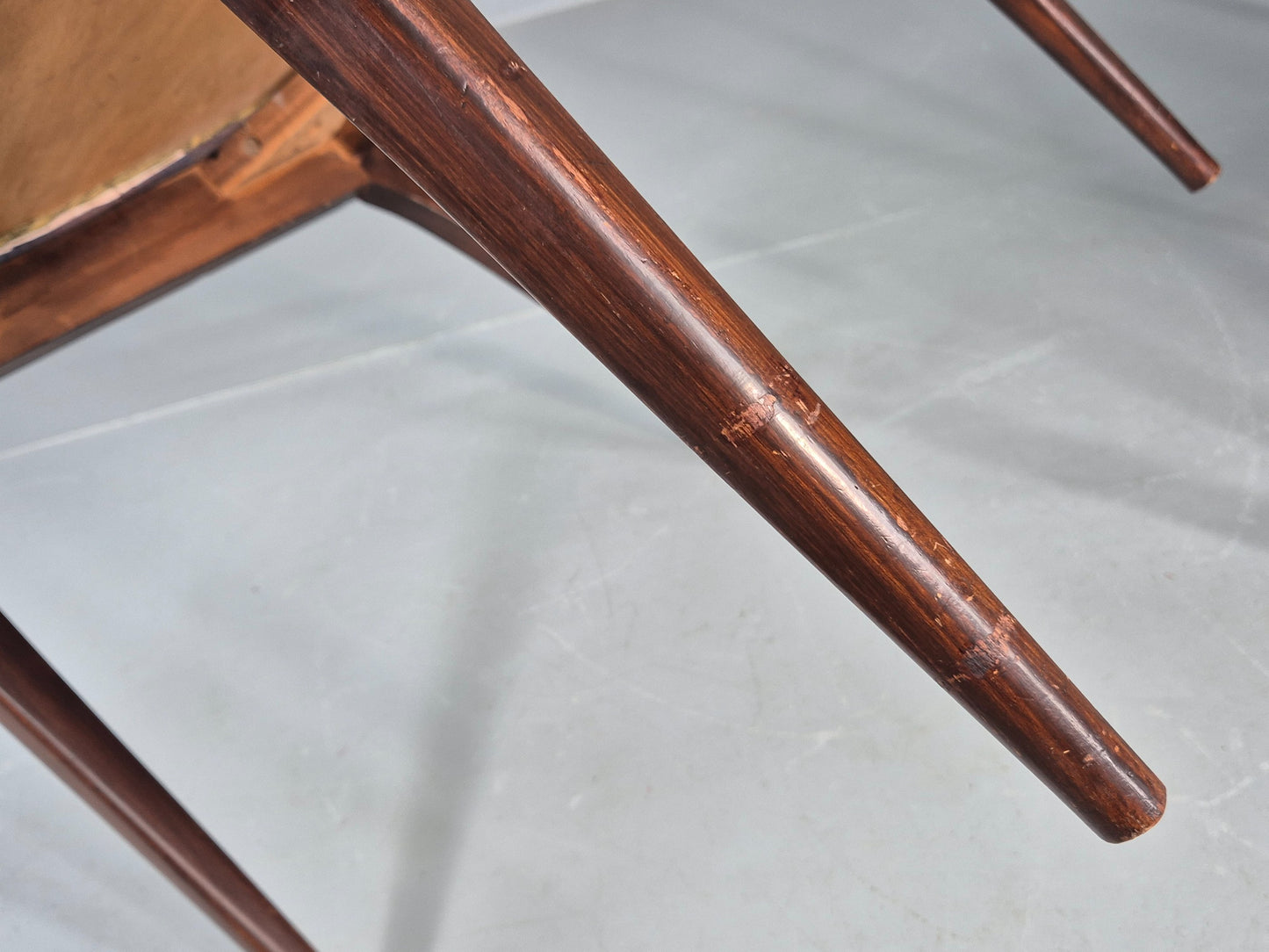 2 Vintage McIntosh Dining Chairs 1960s Retro Floral Upholstery EB12177