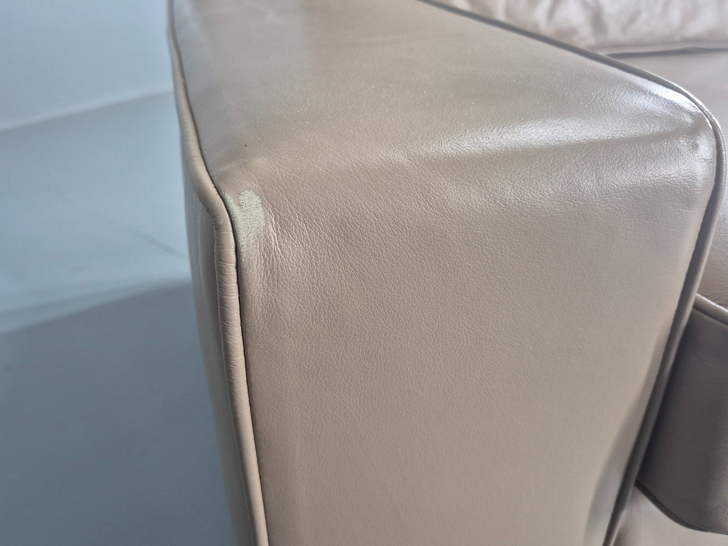 Modern Design 3 Seater Leather Sofa Moores Interiors Bespoke Quality EB11996