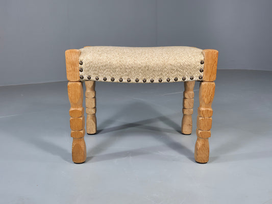 Vintage Henning Kjaernulf Style Footstool 1970s Retro EB12726