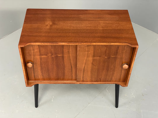 Vintage Walnut Record Cabinet HiFi Unit 1960s Mid Century Retro EB12499