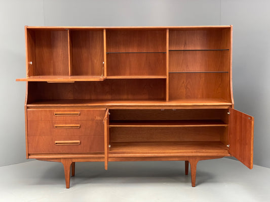 Vintage McIntosh Teak Highboard Wall Unit Shelving 1970s Retro Drawers EB12290