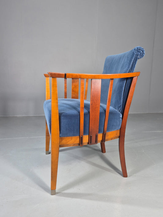 Vintage Jugendstil Styled Armchair Dutch Design Modern Build 1980s Retro Eb13017