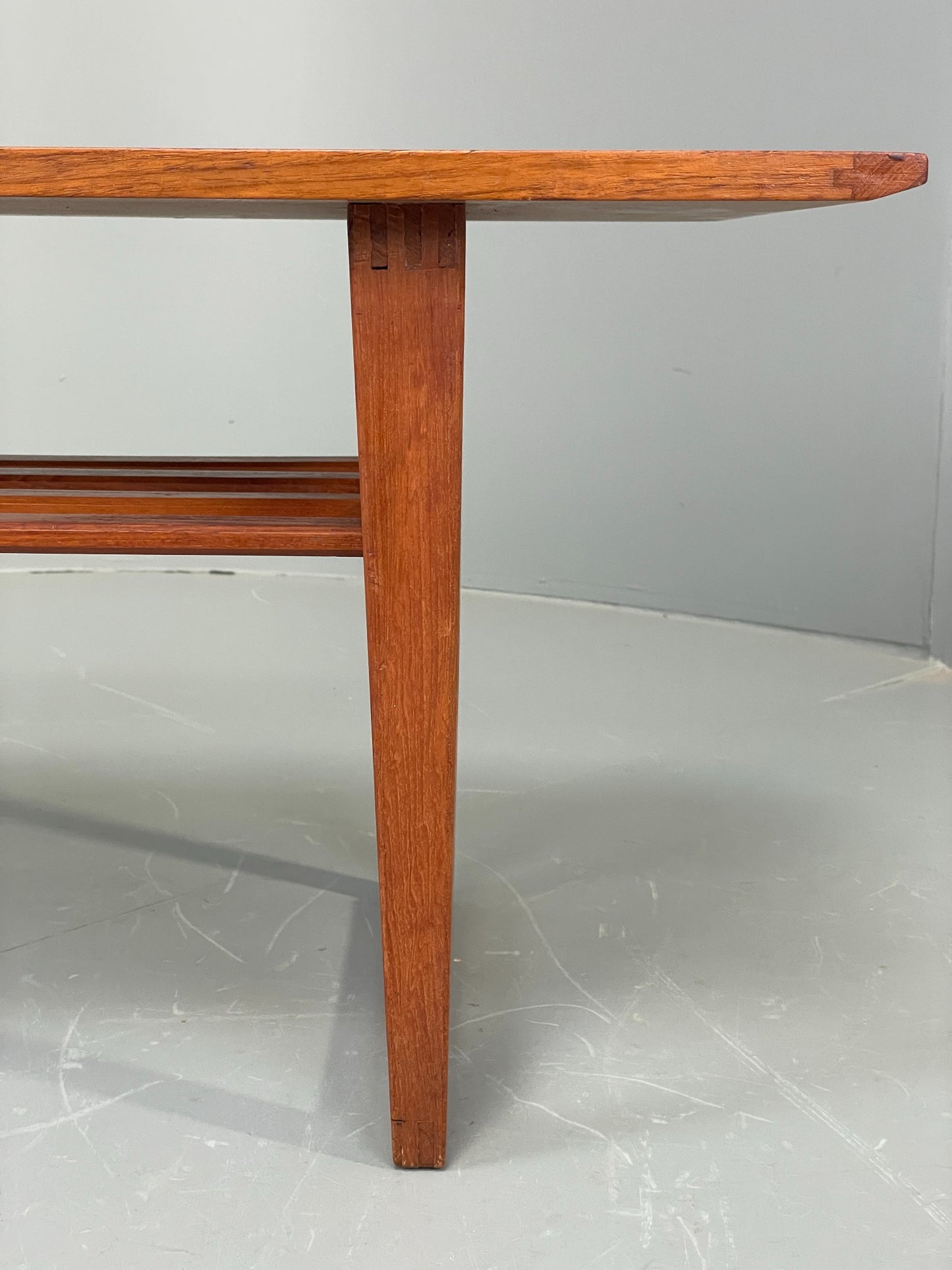 Vintage Teak Coffee Table By Pye Franklin Retro 1960s Magazine Rack EB12071