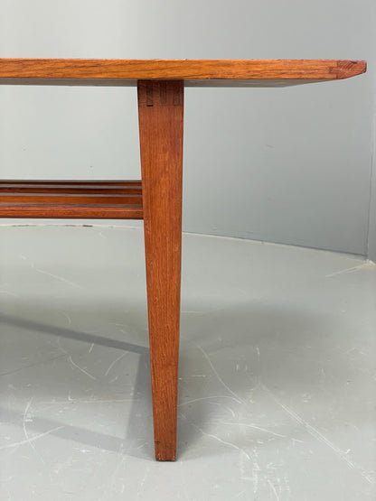 Vintage Teak Coffee Table By Pye Franklin Retro 1960s Magazine Rack EB12071