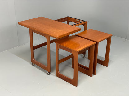 Vintage Teak Flip Table McIntosh Nesting Tables Mid Century 1960s EB12948