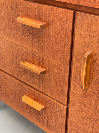 Vintage 1960s Teak Cabinet Sideboard Storage Shelving Drawers EB12294