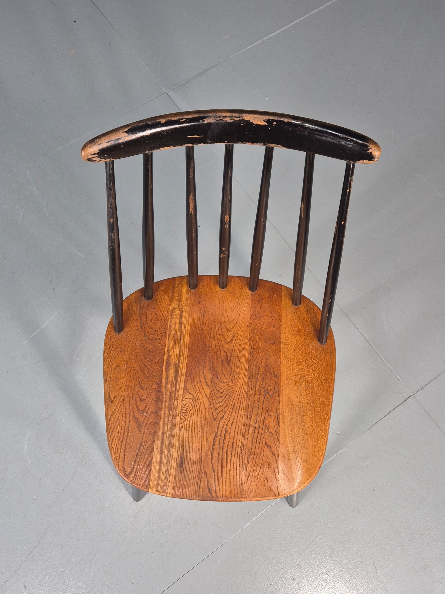 Vintage Ilmari Tapiovaara Fanett Chair Beech and Teak Retro MCM 1950s EB11602