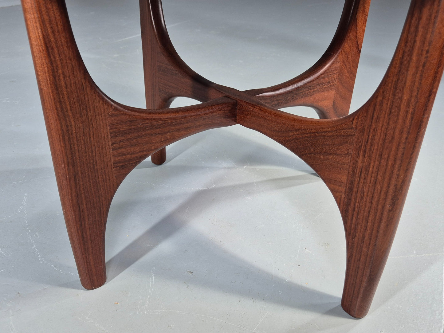 Vintage G Plan Fresco Stool Teak and Pink Velour Retro 1970s  EB12268