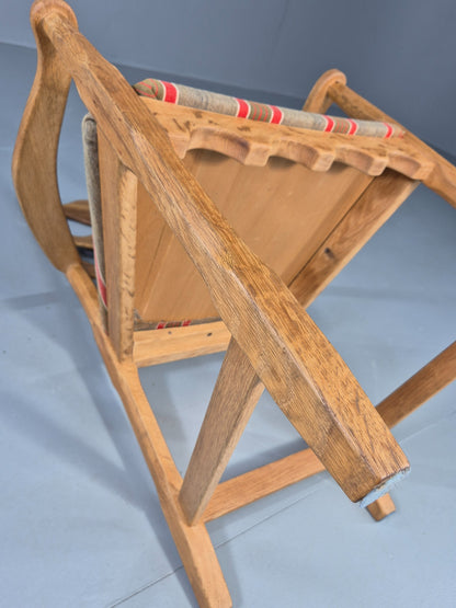 Vintage Henning Kjaernulf Elbow chair 1970s Oak Danish Retro Brutalist  Eb12533