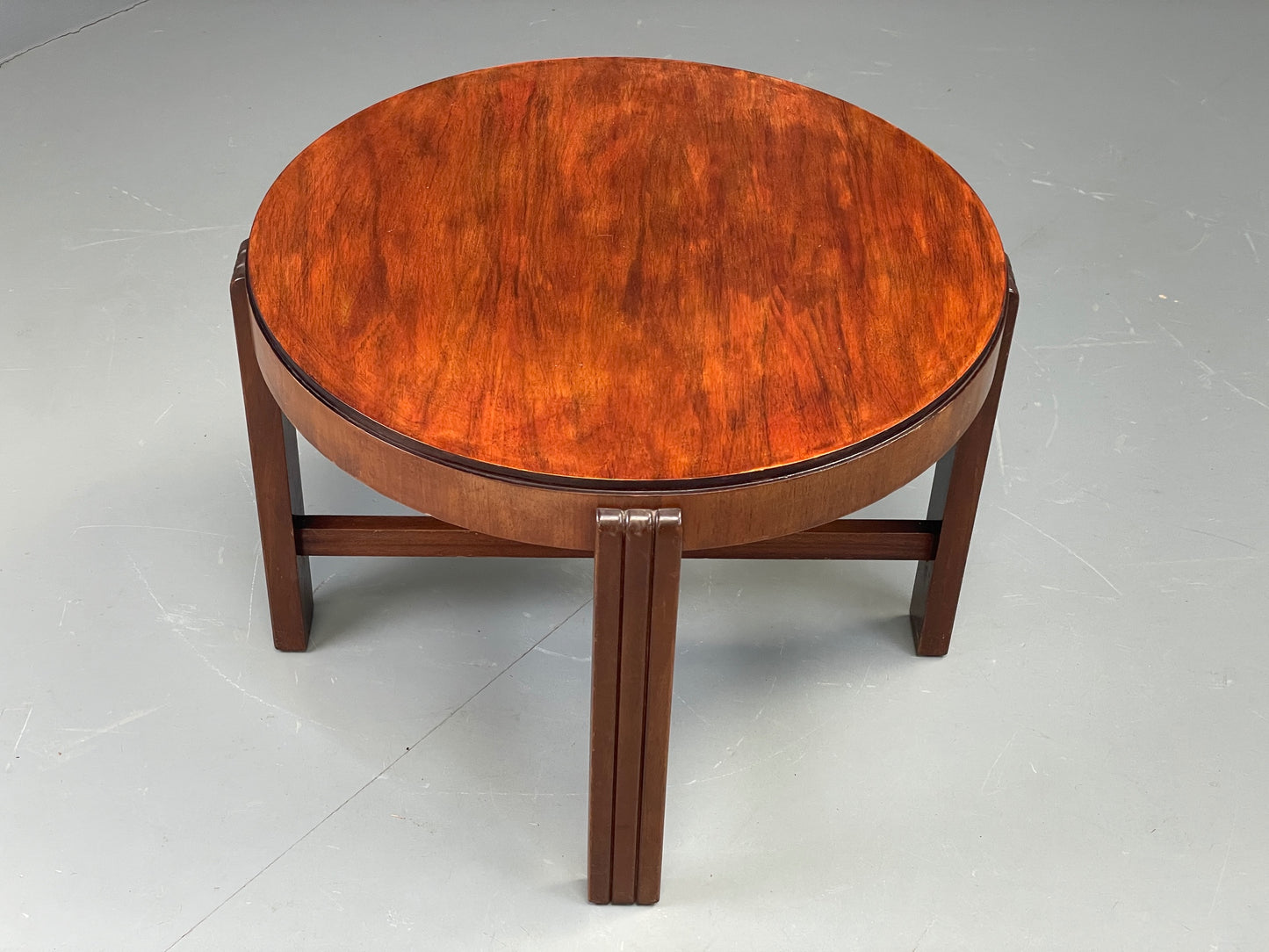 Vintage Circular Side Table Art Deco Style 1950s Retro EB11882
